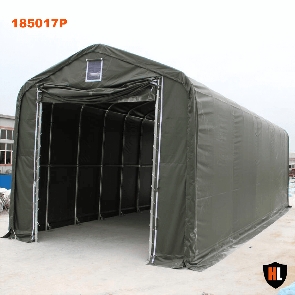 185017DP - 18ft Wide Large Portable Garage Tent