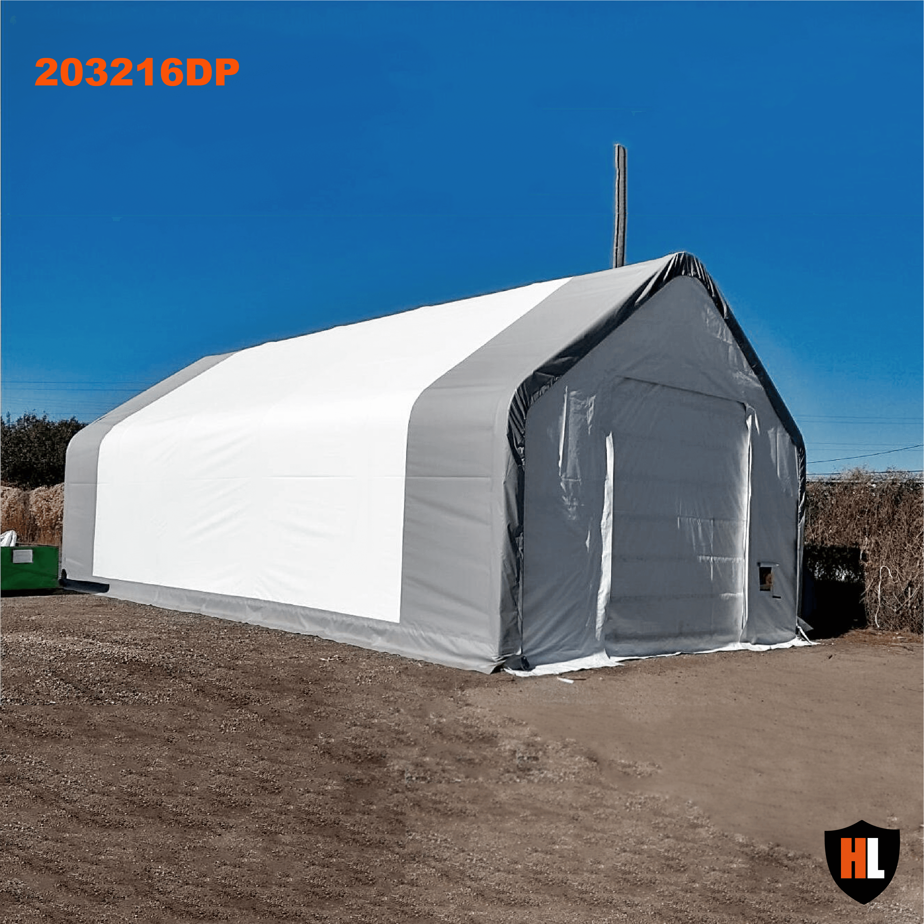 20FT Series Double Trussed Storage Tent - Multiple Length Options ...